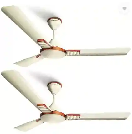 Longway Wave P2 1200 mm Ultra High Speed 3 Blade Ceiling Fan (Ivory, Pack of 2)